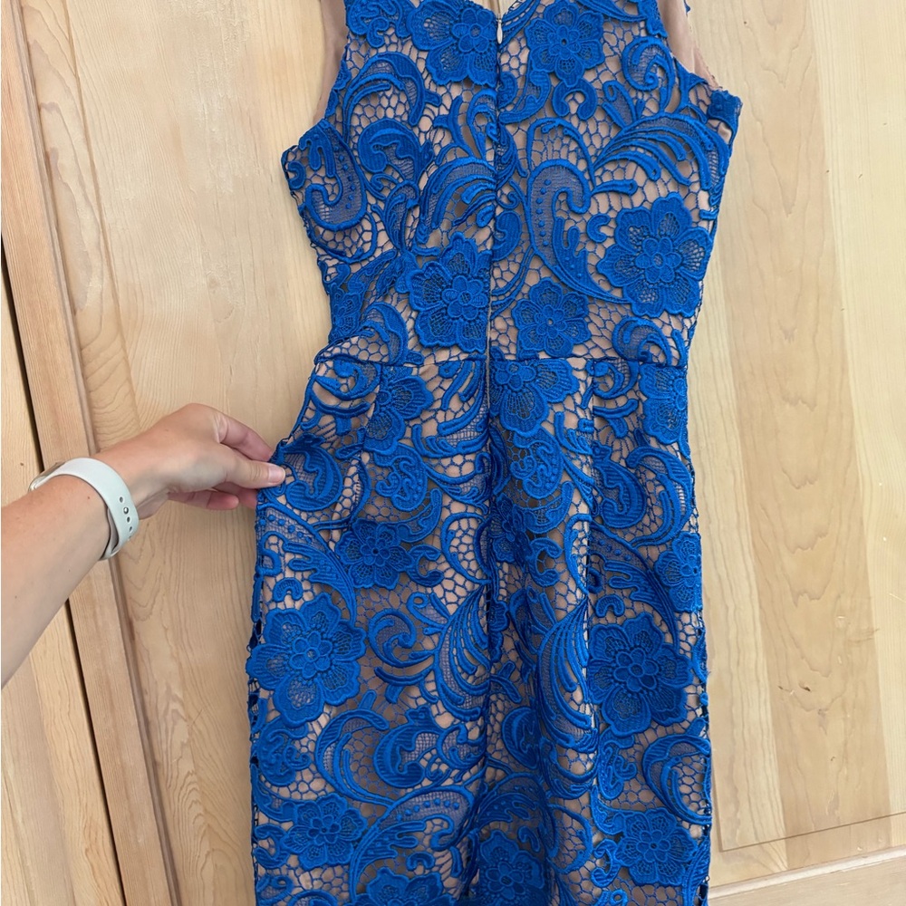 Dress The Population cocktail dress - cobalt - Picture 2 of 6